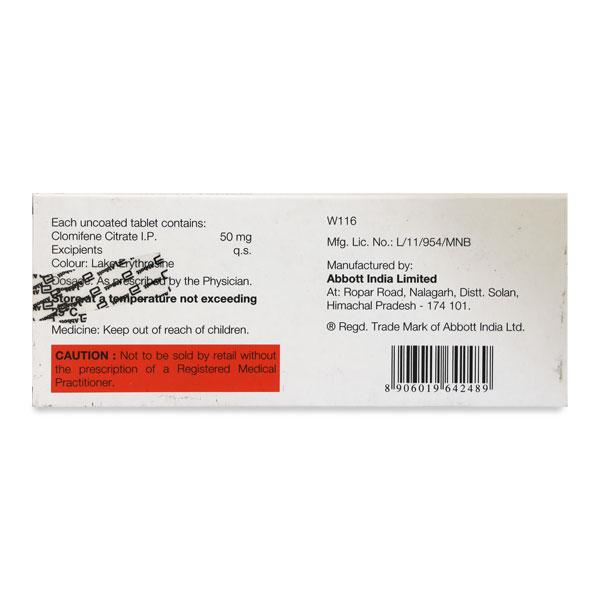 Clome 50mg Tablet 10'S