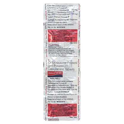 ZEDOCEF CV 200mg Tablet 10's