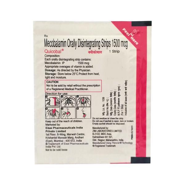 Quicobal Oral Disintegrating Strips 30'S