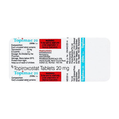 TOPIMAC 20 Tablet 10's