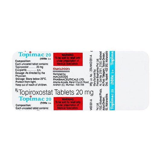 TOPIMAC 20 Tablet 10's