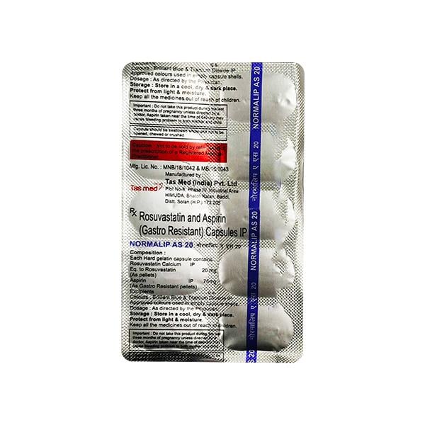 NORMALIP AS 20 Capsule 10's