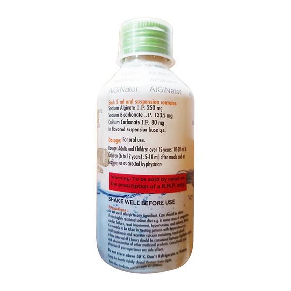 ALGINATOR SUGAR FREE PEPPERMINT FLAVOUR Oral Suspension 150ml
