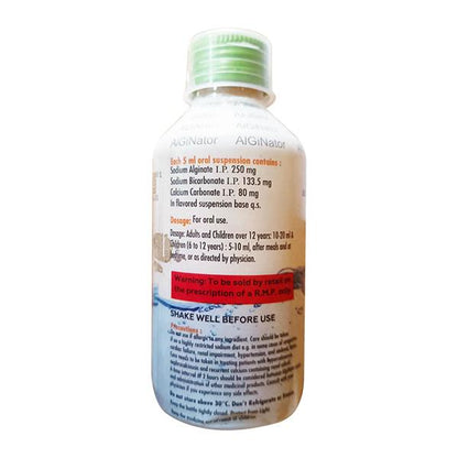 ALGINATOR SUGAR FREE PEPPERMINT FLAVOUR Oral Suspension 150ml