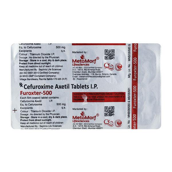FUROXTER 500 Tablet 10's