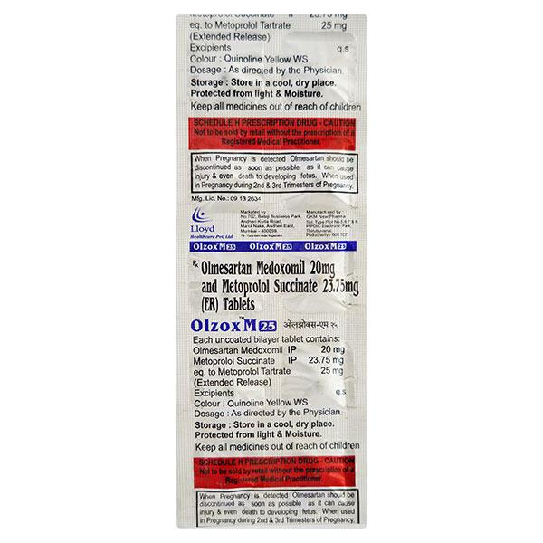 Olzox M 25mg Tablet 10'S