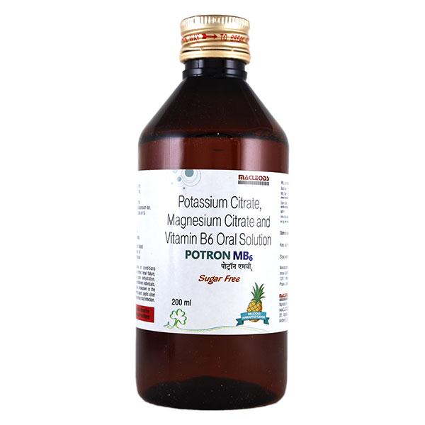 POTRON MB6 DELICIOUS PINEAPPLE FLAVOUR SUGAR FREE Oral Solution 200ml