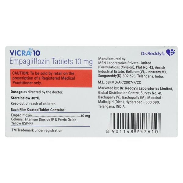VICRA 10 Tablet 10's