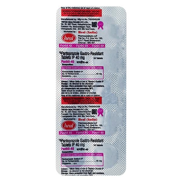 Panhil 40mg Tablet 10'S