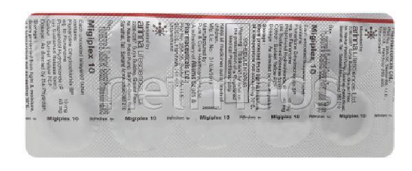 Migiplex 10mg Tablet 10'S