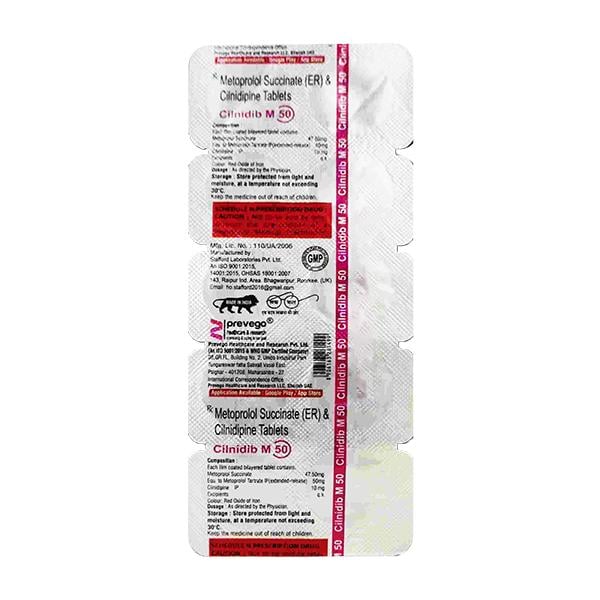 CILNIDIB M 50 Tablet 10's