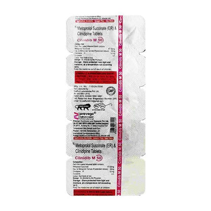 CILNIDIB M 50 Tablet 10's
