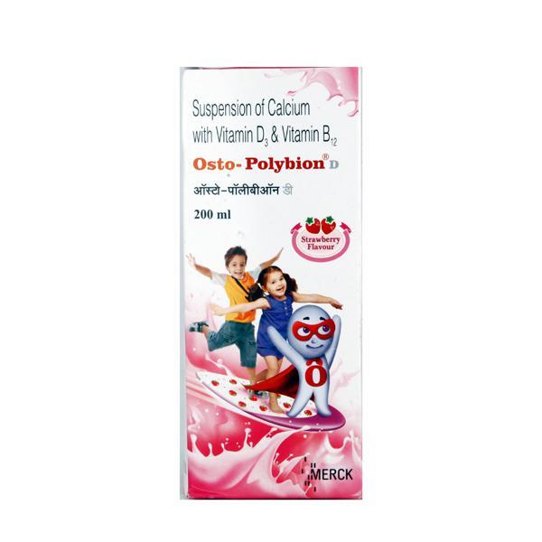 Osto Polybion D Strawberry Flavour Suspension 200ml
