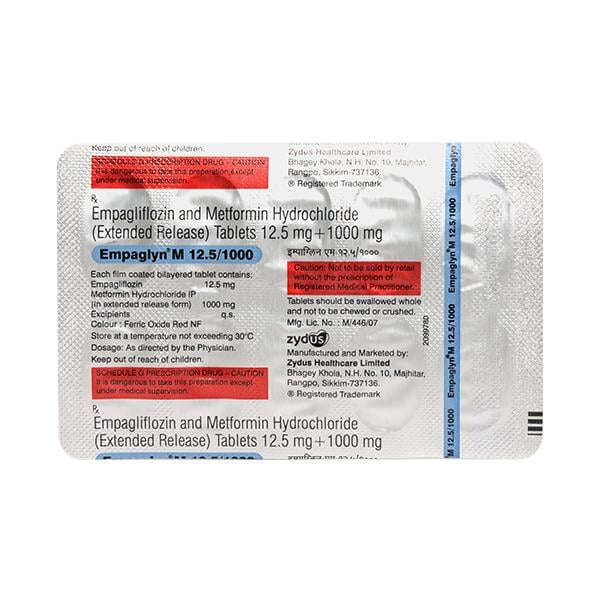 EMPAGLYN M 12.5/1000 Tablet 10's