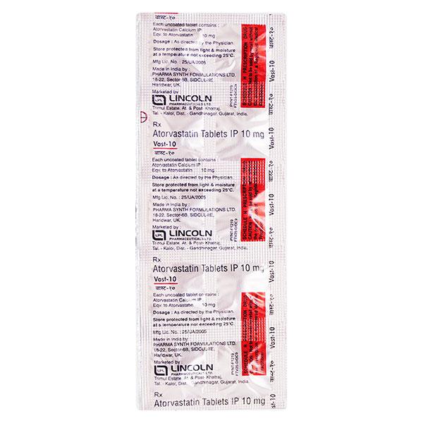 Vast 10mg Tablet 10'S