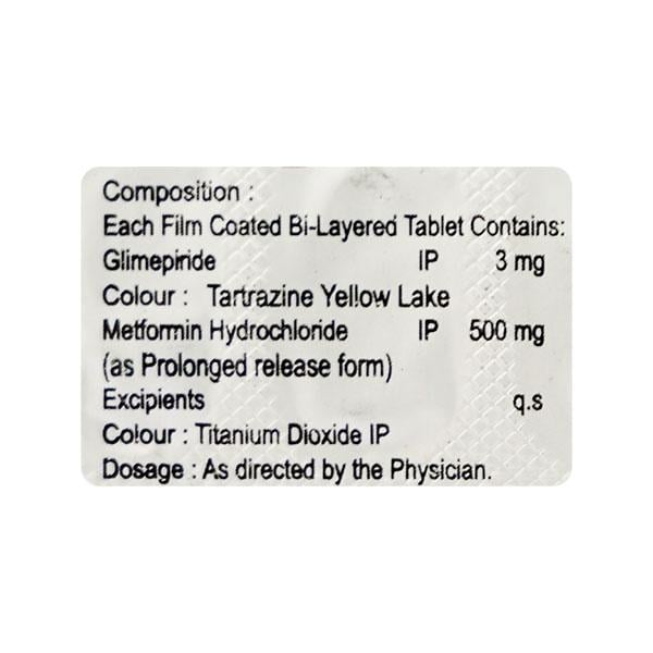 Glitaray M 3/500mg Tablet 15'S