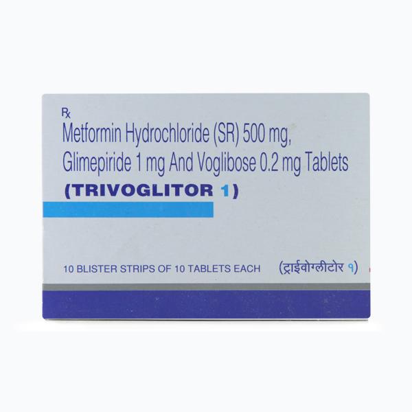 Trivoglitor 1mg Tablet 10'S