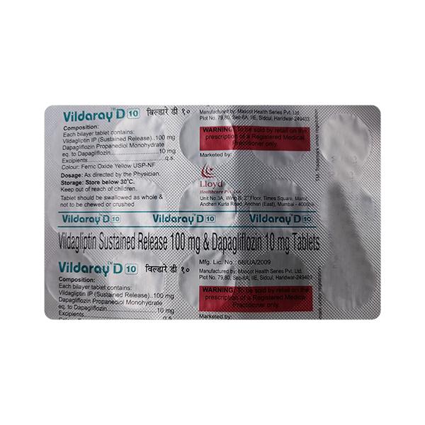 VILDARAY D 10 Tablet 15's