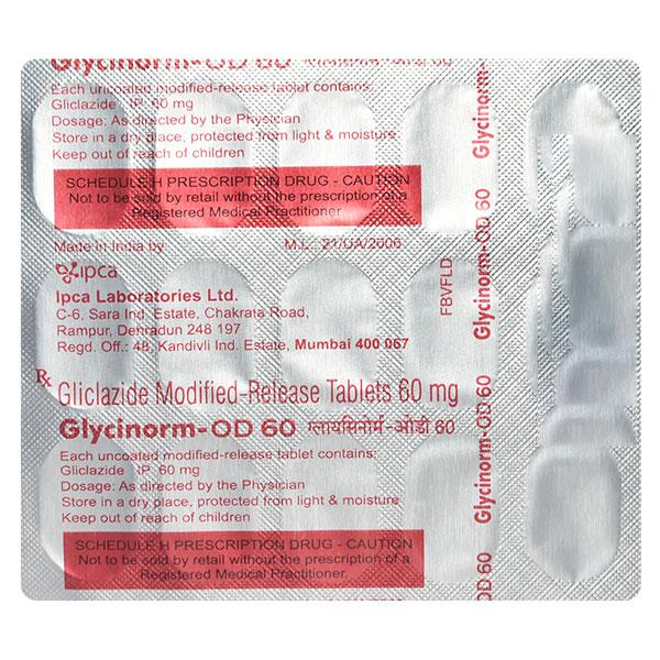 GLYCINORM OD 60 Tablet 15's