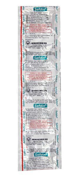 Sefdin 300mg Capsule 6'S