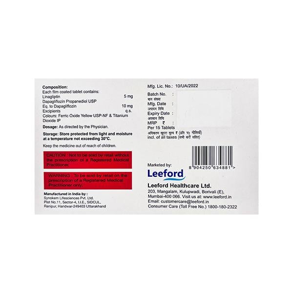 DAPAFORD LN 5 Tablet 15's