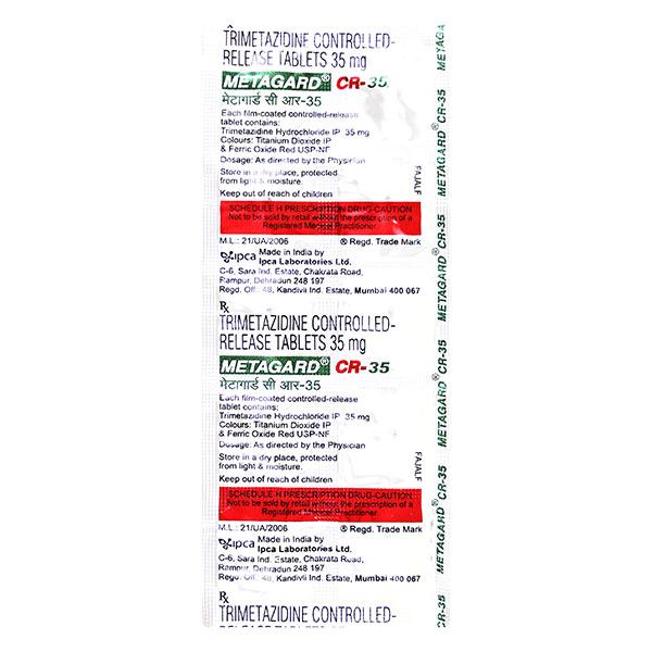 Metagard CR 35mg Tablet 10'S