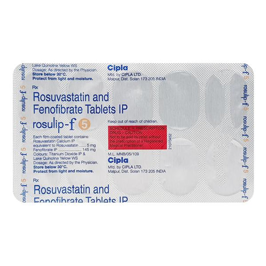 Rosulip F 5mg Tablet 10'S
