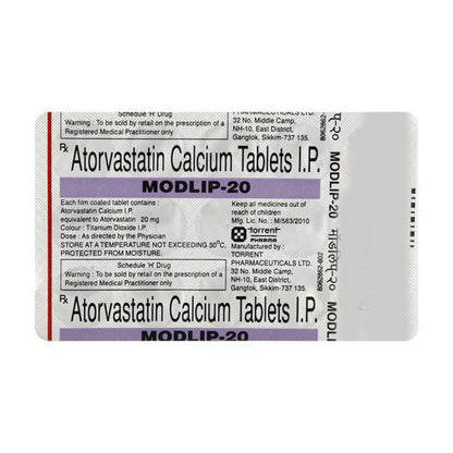 Modlip 20mg Tablet 15'S