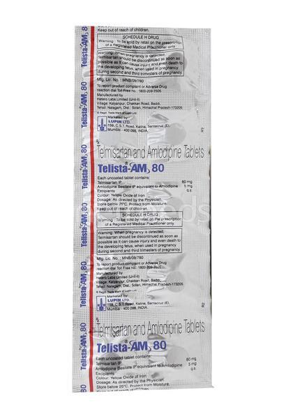 Telista AM 80mg Tablet 10'S
