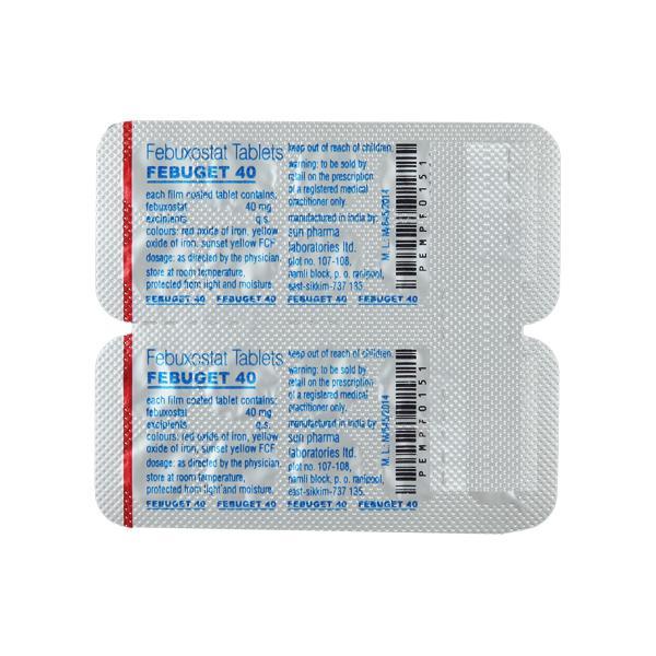 Febuget 40mg Tablet 10'S