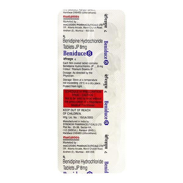 Beniduce 8mg Tablet 10'S