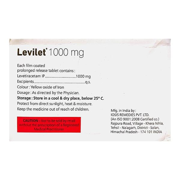 LEVILET 1000mg Tablet 10's