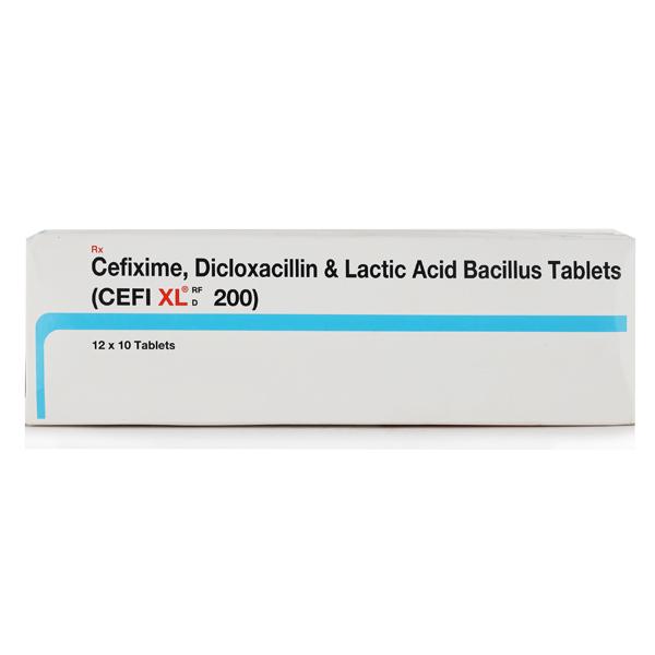 Cefi XL D RF 200mg Tablet 10'S