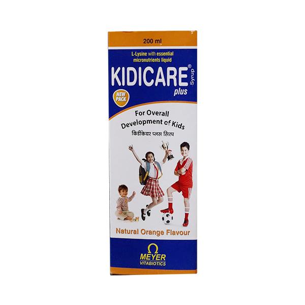 KIDICARE PLUS NATURAL ORANGE FLAVOUR Syrup 200ml