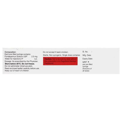 Fondum 2.5mg Injection 0.5ml