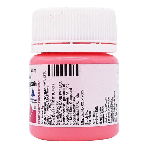 Nitrocontin 2.6mg Tablet 30'S