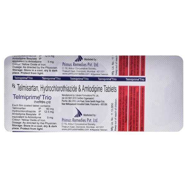 TELMIPRIME TRIO Tablet 10's