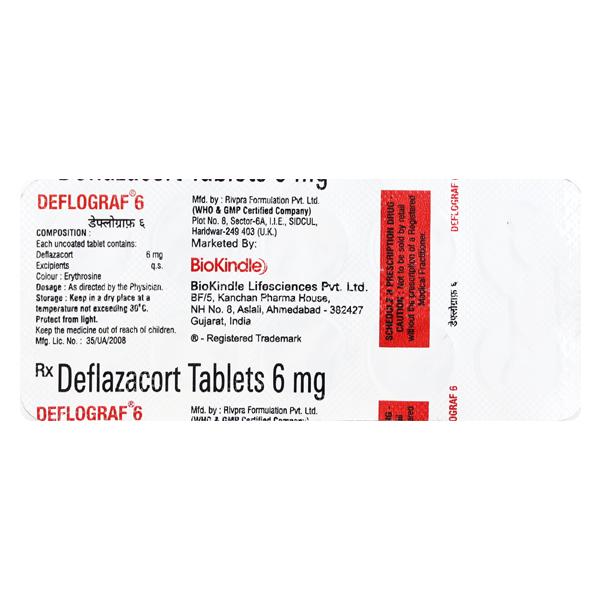 DEFLOGRAF 6mg Tablet 10's
