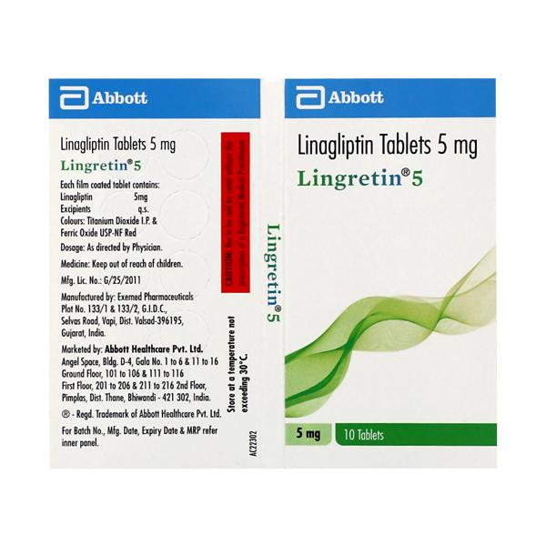LINGRETIN 5 Tablet 10's