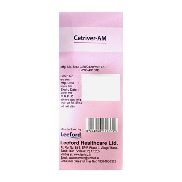 CETRIVER AM Syrup 60ml