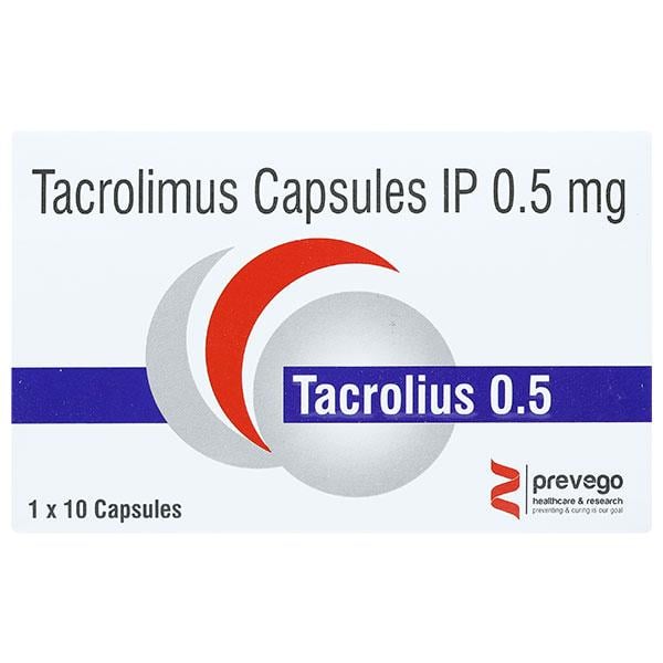 TACROLIUS 0.5 Capsule 10's