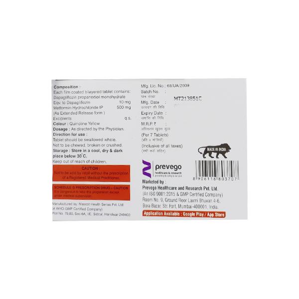DAPAFLOZIN M Tablet 7's