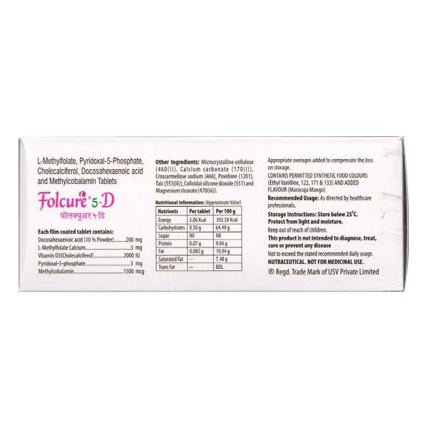 FOLCURE 5D Tablet 10's