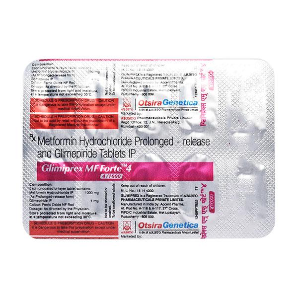 GLIMIPREX MF FORTE 4 Tablet 10's