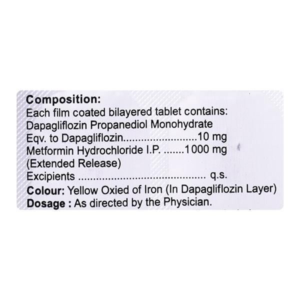 DAGLIPACK M 10/500 Tablet 10's