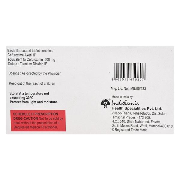 Zenoxim 500mg Tablet 10'S