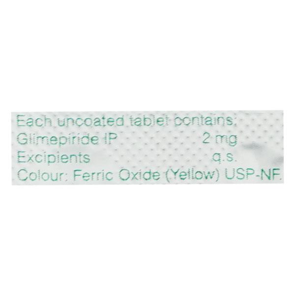 Glypride 2mg Tablet 10'S