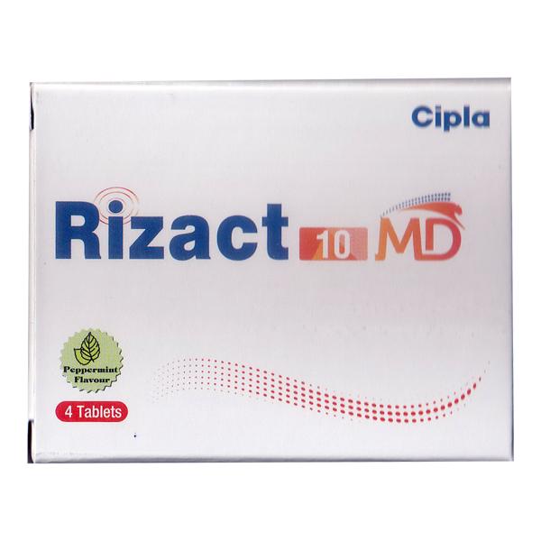 RIZACT MD 10 PEPPERMINT FLAVOUR Tablet 4's