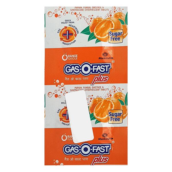 GAS O Fast Plus Sugar Free Orange Flavour Tablet 2'S