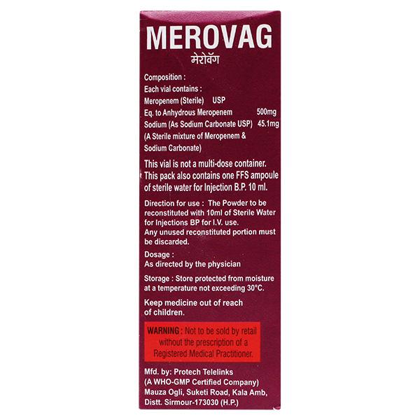 MEROVAG 500 Injection 1's